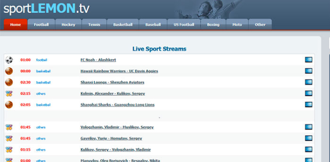24 páginas para ver deportes online - SportLemon.Tv